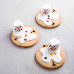 Melting Snowmen Biscuits